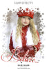 Believe - Christmas Easy Effects - Photography Photoshop Template