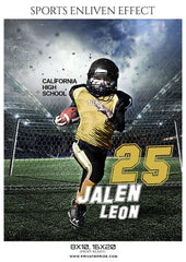Jalen Leon - Football Sports Enliven Effect Photography Template