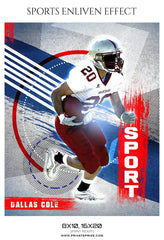 Dallas Cole - Football Sports Enliven Effect Photography Template