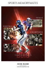 Football Sports Memory Mate Photoshop Template