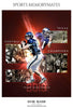Football Sports Memory Mate Photoshop Template - PrivatePrize - Photography Templates