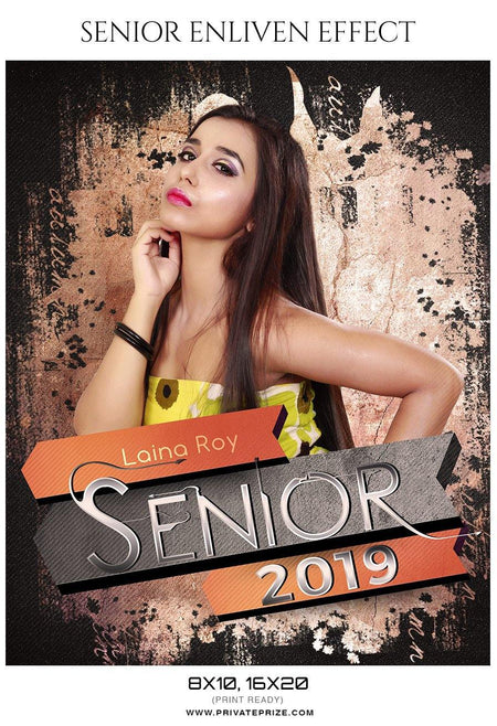 Laina Roy - Senior Enliven Effect Photography Template - PrivatePrize - Photography Templates