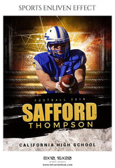 Safford Thompson - Football Sports Enliven Effects Photography Template