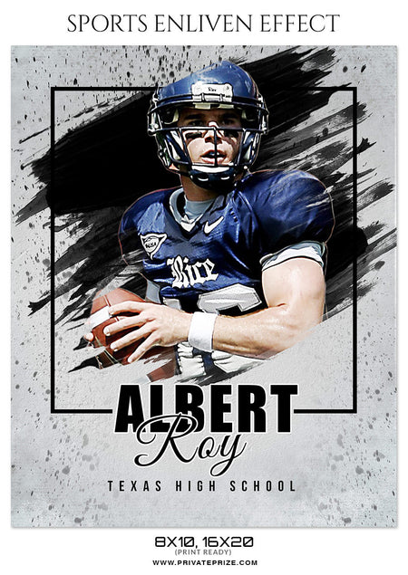 ALBERT ROY FOOTBALL SPORTS PHOTOGRAPHY - Photography Photoshop Template