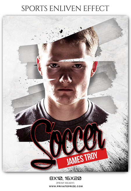 JAMESA TROY SOCCER ENLIVEN EFFECT - Photography Photoshop Template