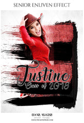 Justine  - Senior Enliven Effect Photography Template