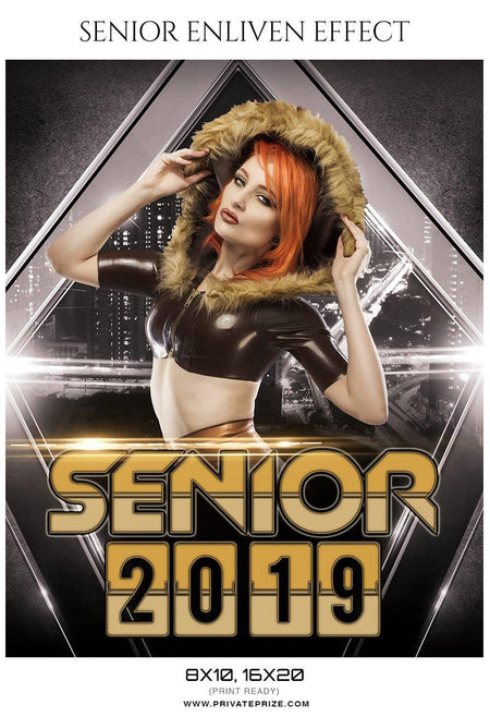 Senior 2019 - Senior Enliven Effect Photography Template - PrivatePrize - Photography Templates