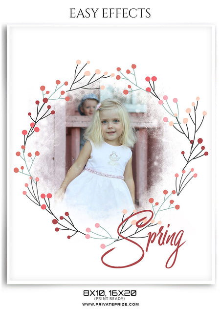 SPRING EASY EFFECTS - Photography Photoshop Template