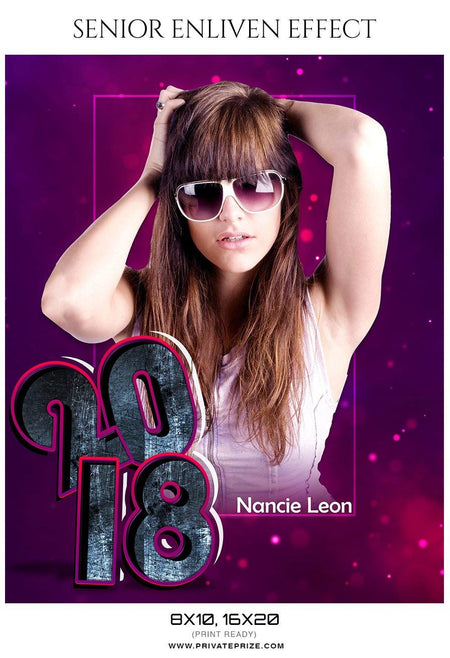 Nancie Leon - Senior Enliven Effect Photography Template - PrivatePrize - Photography Templates