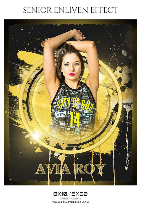Avia Roy - Senior Enliven Effect Photography Template - PrivatePrize - Photography Templates