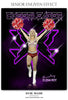 ELENA ROY CHEERLEADER - SPORTS ENLIVEN EFFECT - Photography Photoshop Template