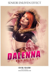 Dalenna - Senior Enliven Effect Photography Template