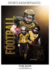 Jaxon Jeff - Football Memory Mate Photoshop Template