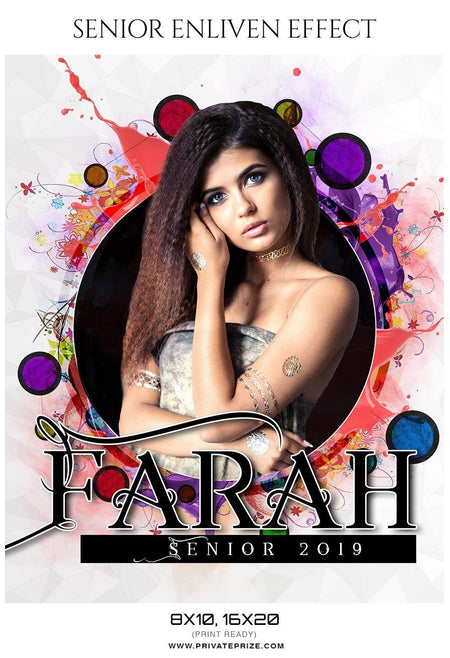 Farah - Senior Enliven Effect Photography Template - PrivatePrize - Photography Templates