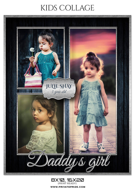 JULIE SHAY - KIDS COLLAGE - Photography Photoshop Template