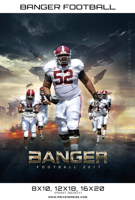 Banger Sports Template -  Enliven Effects - Photography Photoshop Template