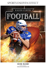 Kalen Curtis - Football Sports Enliven Effects Photography Template