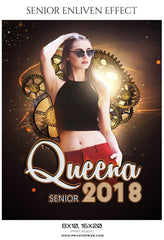 Queena - Senior Enliven Effect Photography Template