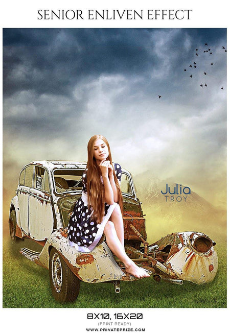 Julia Troy - Senior Enliven Effect Photography Template - PrivatePrize - Photography Templates