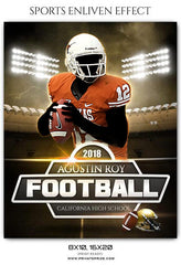 Agustin Roy Football Sports Enliven Effects Photoshop Template