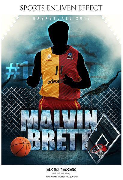 Malvin Brett - Basketball Sports Enliven Effects Photography Template - PrivatePrize - Photography Templates