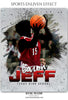 Baron Jeff - Basketball Sports Enliven Effects Photoshop Template - Photography Photoshop Template