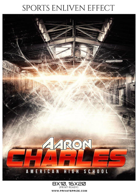 Aaron Charles - Football Sports Enliven Effects Photography Template - PrivatePrize - Photography Templates