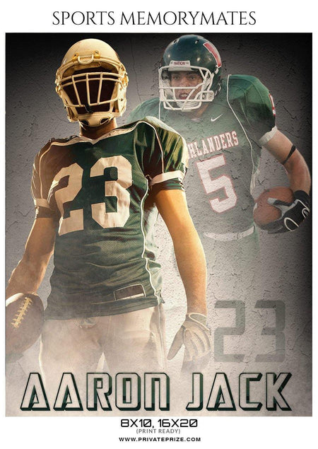 Aaron Jack - Football Sports Memory Mates Photography Template - PrivatePrize - Photography Templates