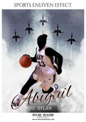 Abigail Dylan - Basketball Sports Enliven Effects Photography Template
