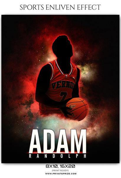 Adam Randolph - Basketball Sports Enliven Effects Photography Template - PrivatePrize - Photography Templates