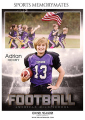 Adrian Henry - Football Memory Mate Photoshop Template