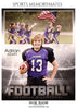 Adrian Henry - Football Memory Mate Photoshop Template - PrivatePrize - Photography Templates