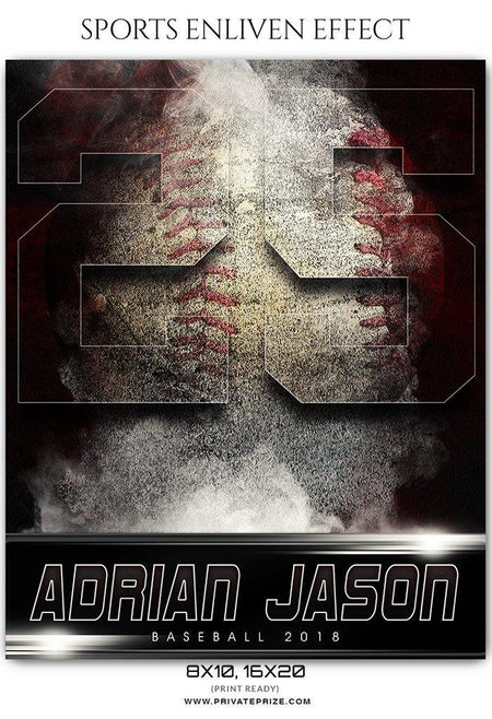 Adrian Jason - Baseball Sports Enliven Effects Photography Template - PrivatePrize - Photography Templates