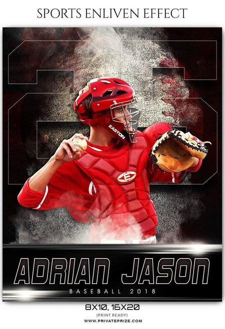 Adrian Jason - Baseball Sports Enliven Effects Photography Template - PrivatePrize - Photography Templates