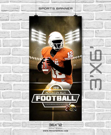 Agustin Roy - Football Enliven Effects Sports Banner Photoshop Template - Photography Photoshop Template