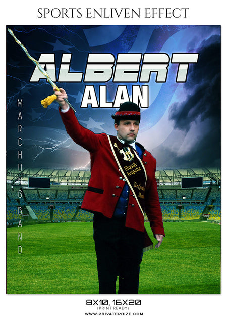 ALBERT ALAN-MARCHING BAND- SPORTS ENLIVEN EFFECT - Photography Photoshop Template