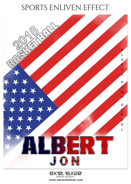 ALBERT JON - BASKETBALL SPORTS PHOTOGRAPHY - Photography Photoshop Template