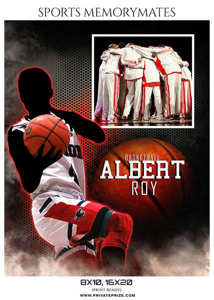 ALBERT ROY-BASKETBALL MEMORY MATE - Photography Photoshop Template