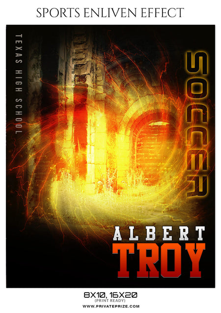 ALBERT TROY-SOCCER - SPORTS ENLIVEN EFFECT - Photography Photoshop Template