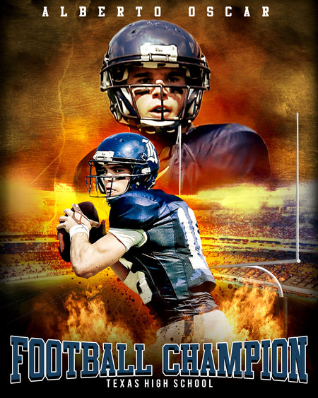 ALBERTO OSCAR FOOTBALL- SPORTS ENLIVEN EFFECT - Photography Photoshop Template