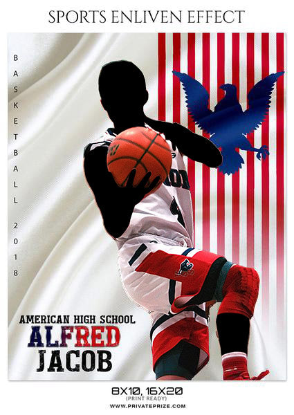 ALFRED JACOB - BASKETBALL SPORTS PHOTOGRAPHY - Photography Photoshop Template