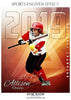 Allison Owen - Softball Sports Enliven Effect Photography template - PrivatePrize - Photography Templates
