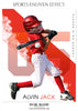 Alvin Jack  - Baseball Sports Enliven Effects Photography Template - Photography Photoshop Template