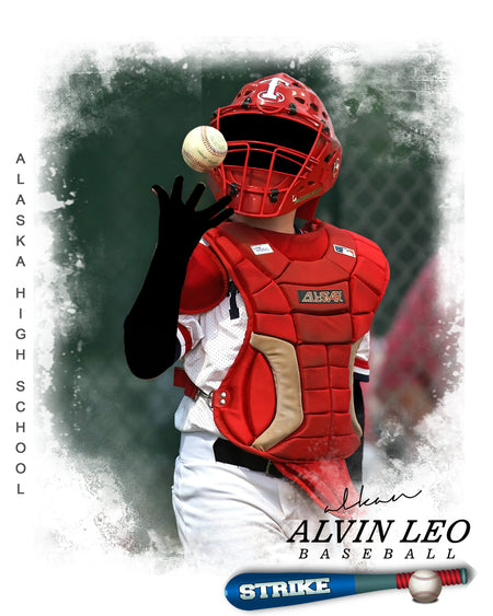 ALVIN LEO BASEBALL - SPORTS ENLIVEN EFFECT - Photography Photoshop Template