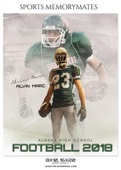 ALVIN MARC FOOTBALL SPORTS MEMORY MATE