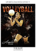 Amelia Henry - Volleyball Sports Enliven Effects Photography Template - PrivatePrize - Photography Templates