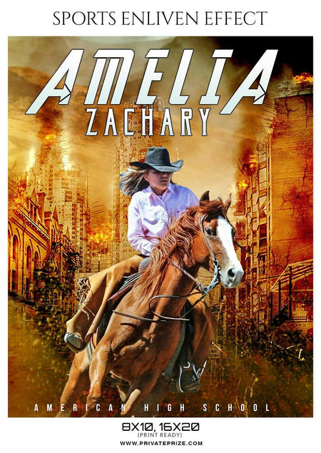 Amelia Zachary - Rodeo Sports Enliven Effects Photography Templates - PrivatePrize - Photography Templates