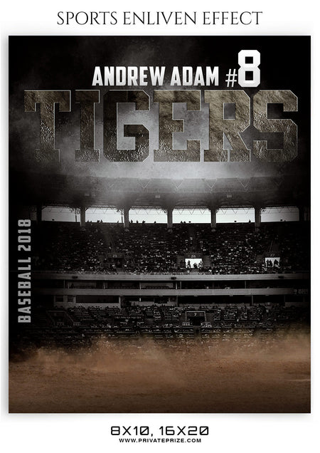 ANDREW ADAM-BASEBALL- SPORTS ENLIVEN EFFECT - Photography Photoshop Template