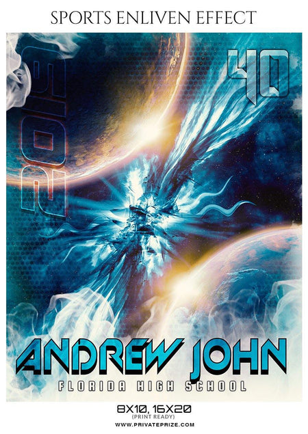 Andrew John - Baseball Sports Enliven Effects Photography Template - PrivatePrize - Photography Templates