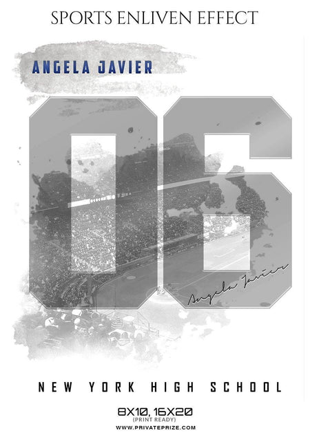 Angela Javier - Softball Sports Enliven Effects Photography Template - PrivatePrize - Photography Templates